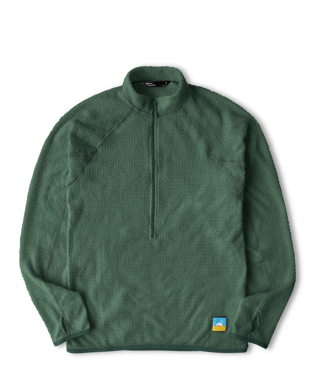 ☆YESEYESEE☆ Rib Knit Half Zip up Khaki yeseyesee Rib Knit Half Zip up - Khaki | International Store